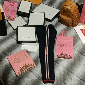 Gucci Boys pant with Jacquard trim size 12